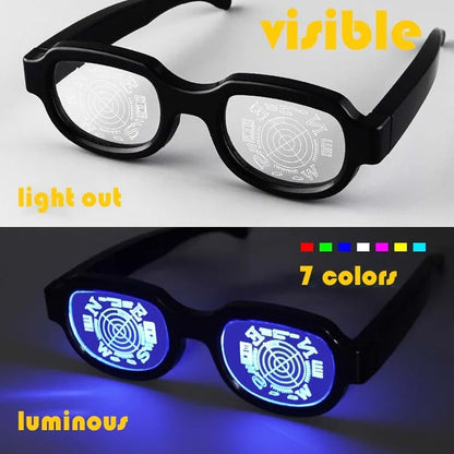 LED Luminous Glasses Light-Up Eyewear