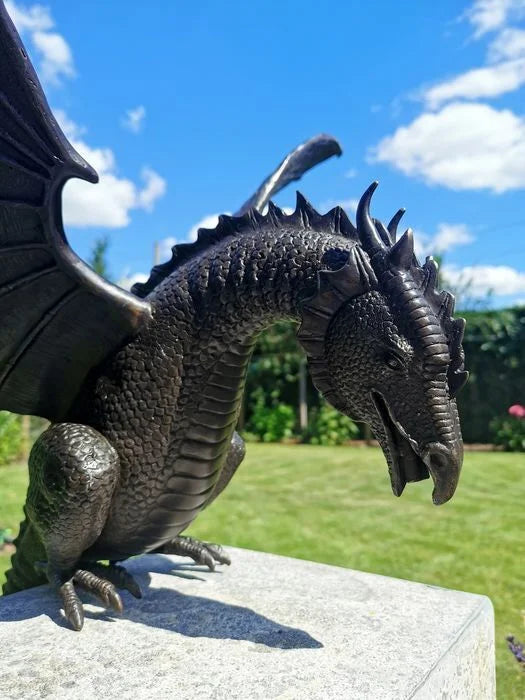 Fine Cast Solid Bronze Fountain Dragon Sculpture